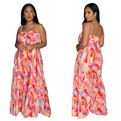 Women's Daily Casual Colorful Full Length Jumpsuits