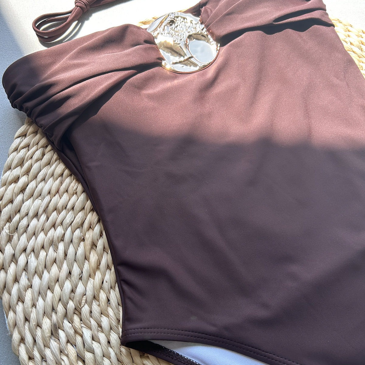 Women's Sexy Solid Color One Piece Swimwear