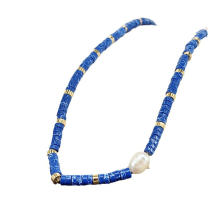 Natural Stone Pearl Layered Necklace