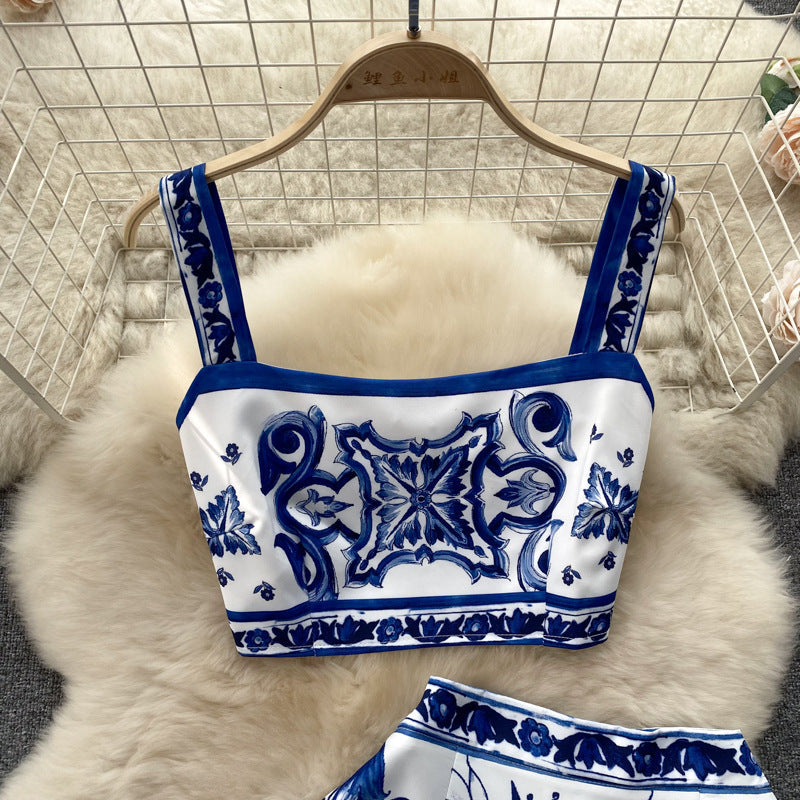 Daily Women's Vacation Printing Polyester Skirt Sets Skirt Sets