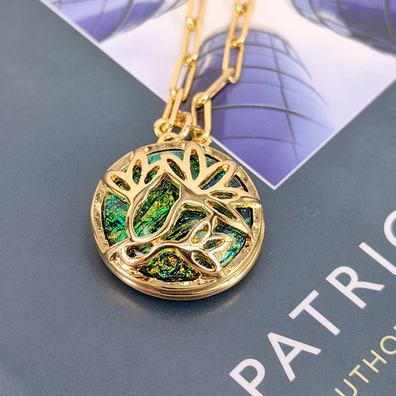 Vintage Gold Plated Pendant Necklace