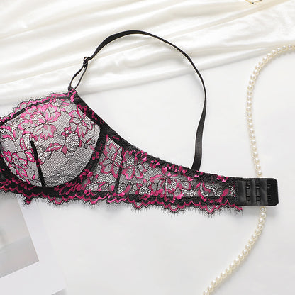 Color Block Gather Comfort Bra&Panty Set