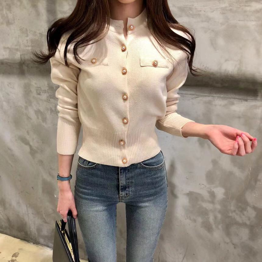 Women's Sweater Long Sleeve Sweaters & Cardigans Vacation Simple Style Solid Color