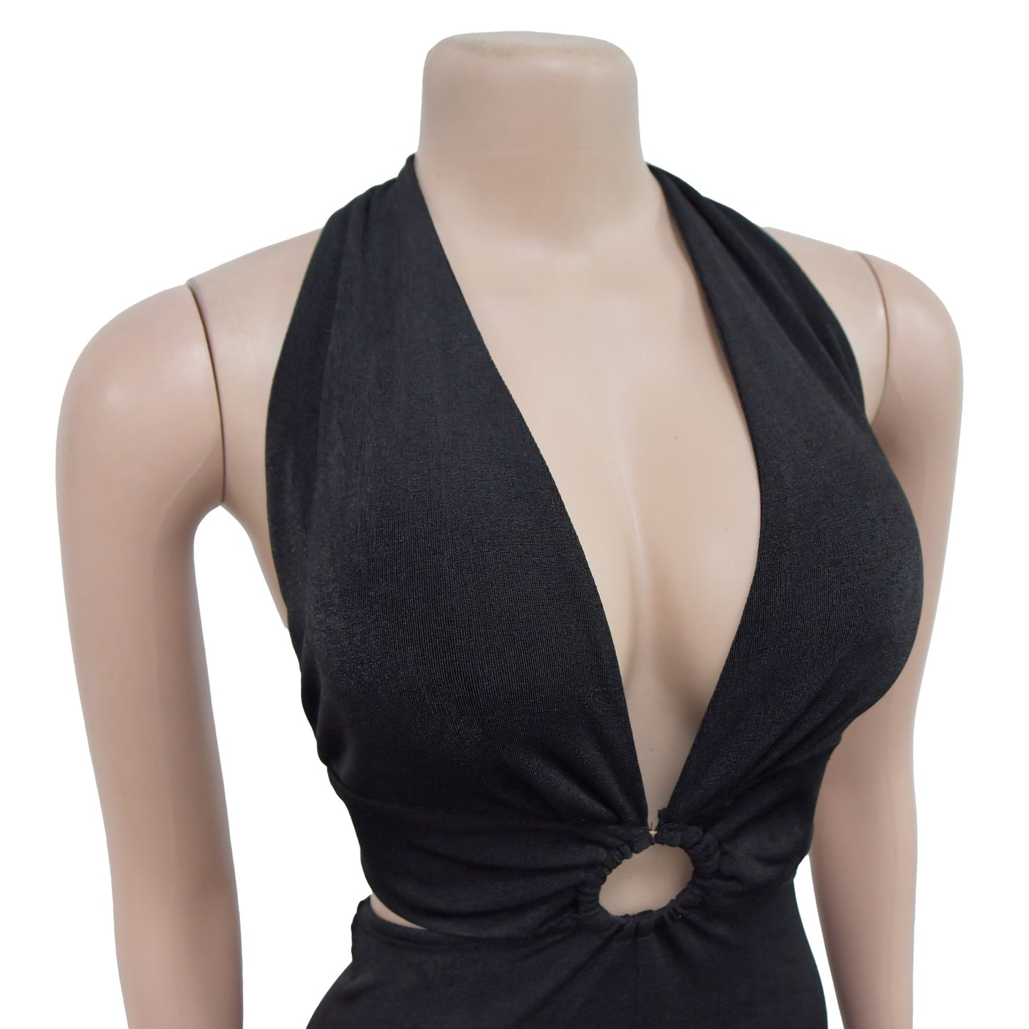 Women's Holiday Banquet Sexy Solid Color Full Length Jumpsuits