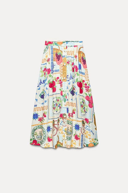 Holiday Women's Vacation Simple Style Color Block Linen Cotton and Linen Polyester Skirt Sets Skirt Sets