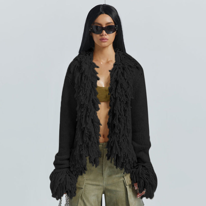 Women's Cardigan Long Sleeve Sweaters & Cardigans Simple Style Solid Color