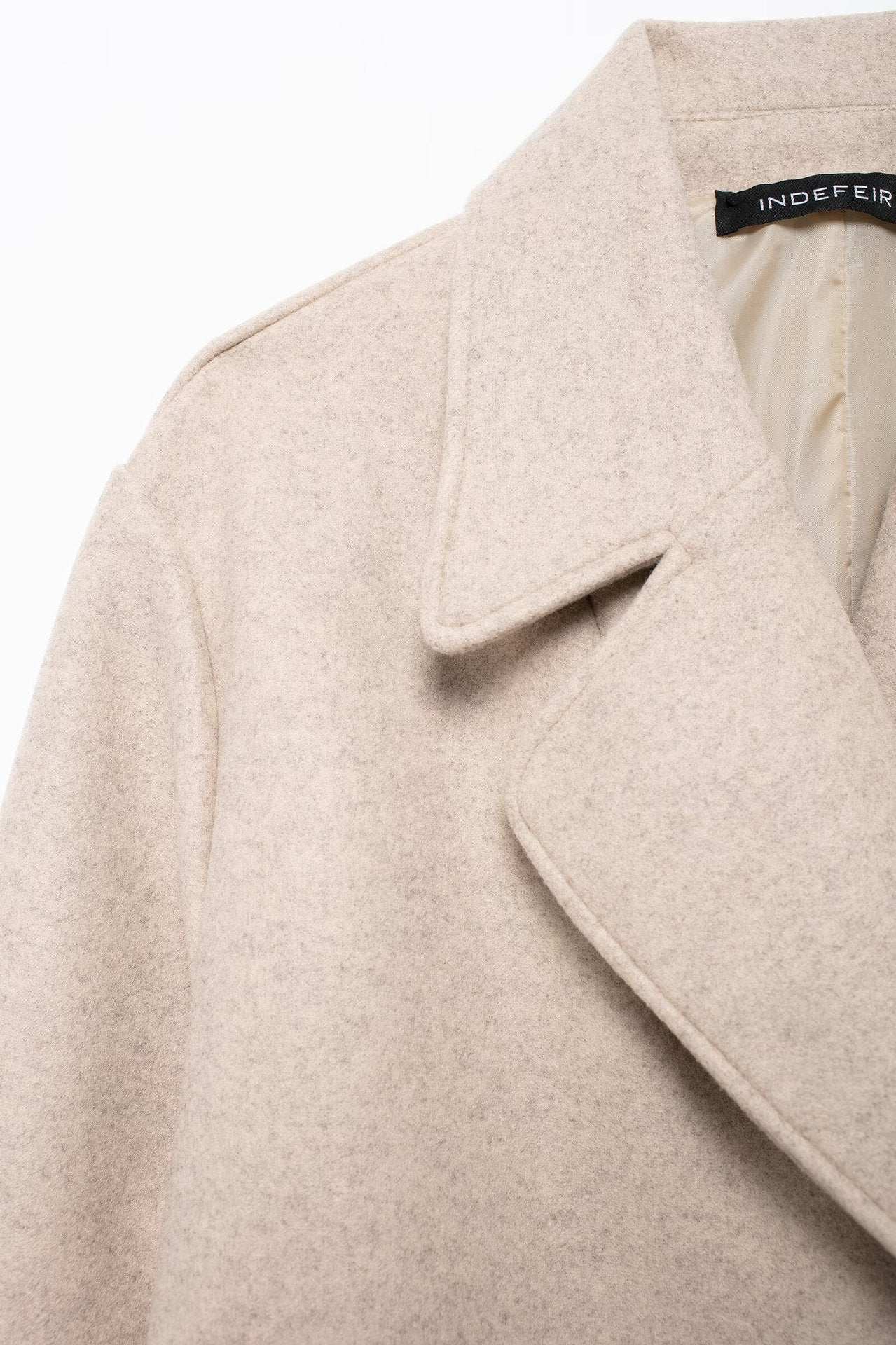 Women's Elegant Solid Color Double Breasted Coat