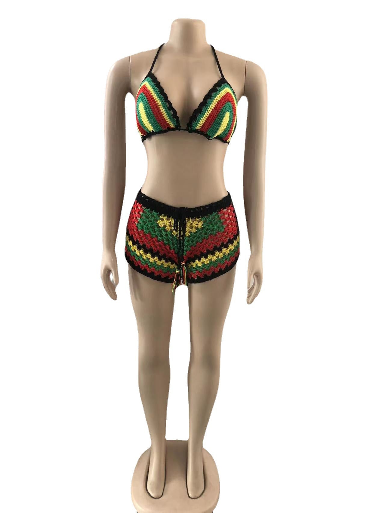 Women's Sexy Color Block 2 Pieces Set Tankinis Swimwear