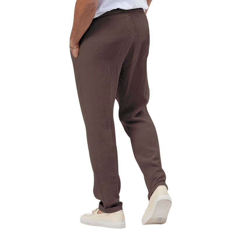 Men's Solid Color Simple Style Regular Fit Men's Bottoms