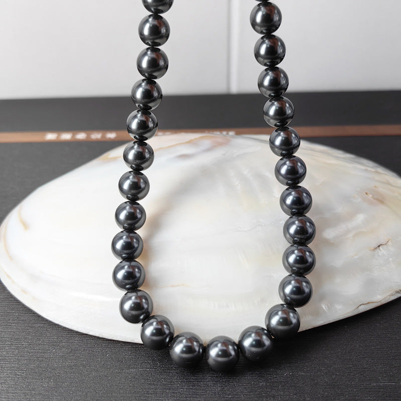 Tahitian Style Black Pearl Necklace