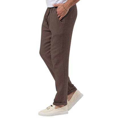 Men's Solid Color Simple Style Regular Fit Men's Bottoms