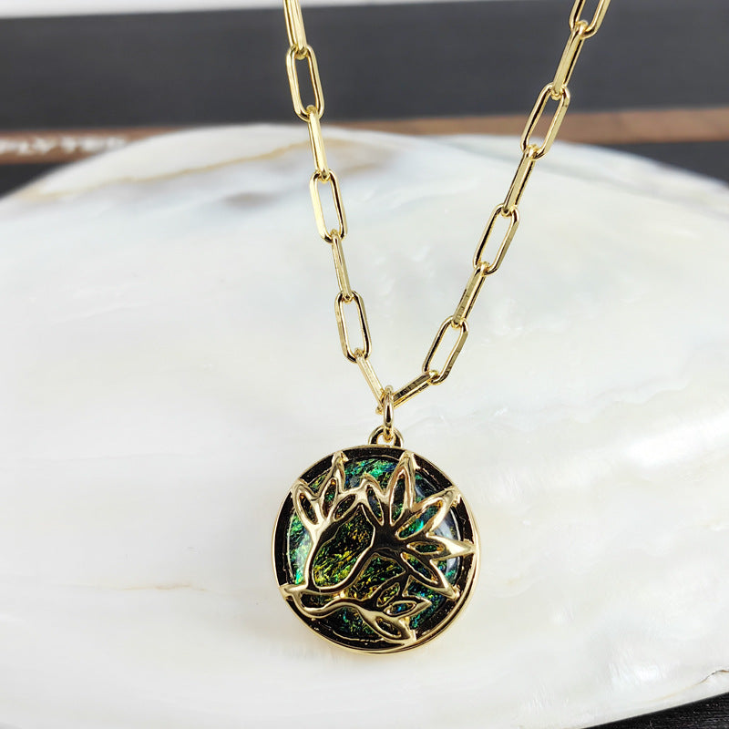 Vintage Gold Plated Pendant Necklace