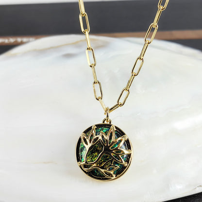 Vintage Gold Plated Pendant Necklace