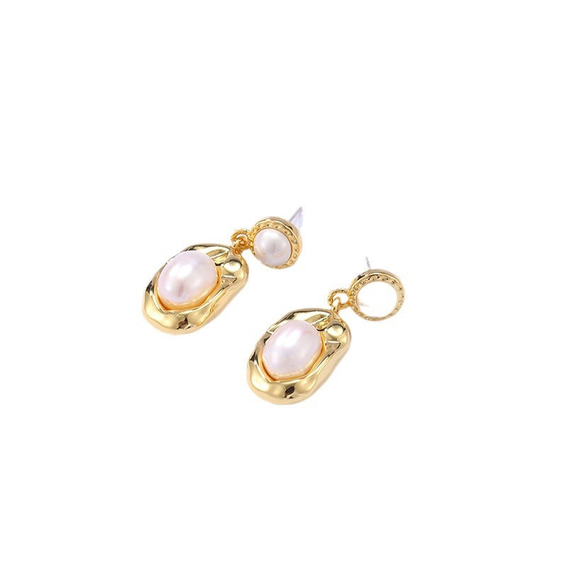 Gold Plated Pearl Jewelry Set