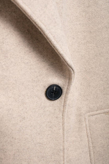 Women's Elegant Solid Color Double Breasted Coat