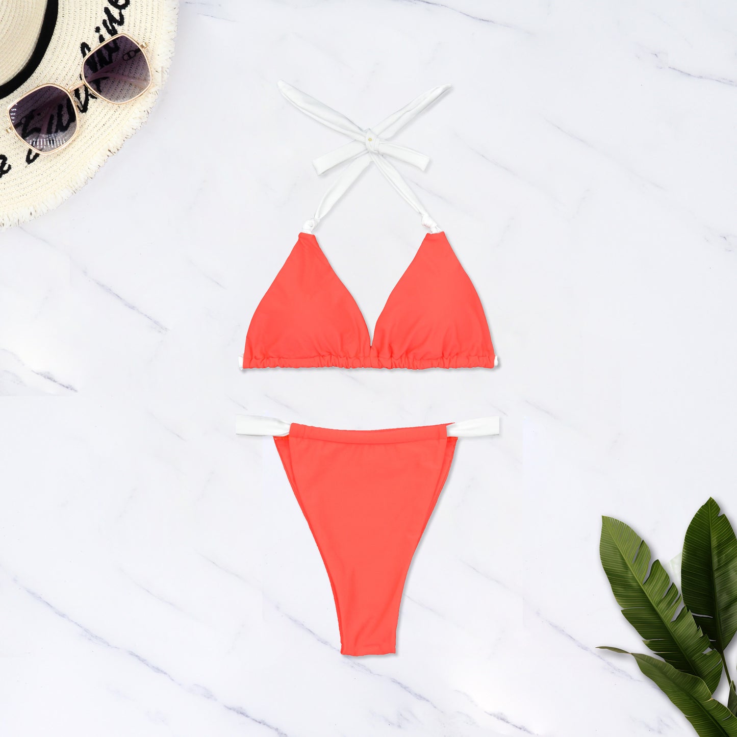 Women's Multicolor 2 Pieces Set Bikinis Swimwear