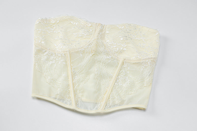 Swimming Pool Beach Women's Vacation Sexy Solid Color Spandex Polyester Lace Skirt Sets Skirt Sets