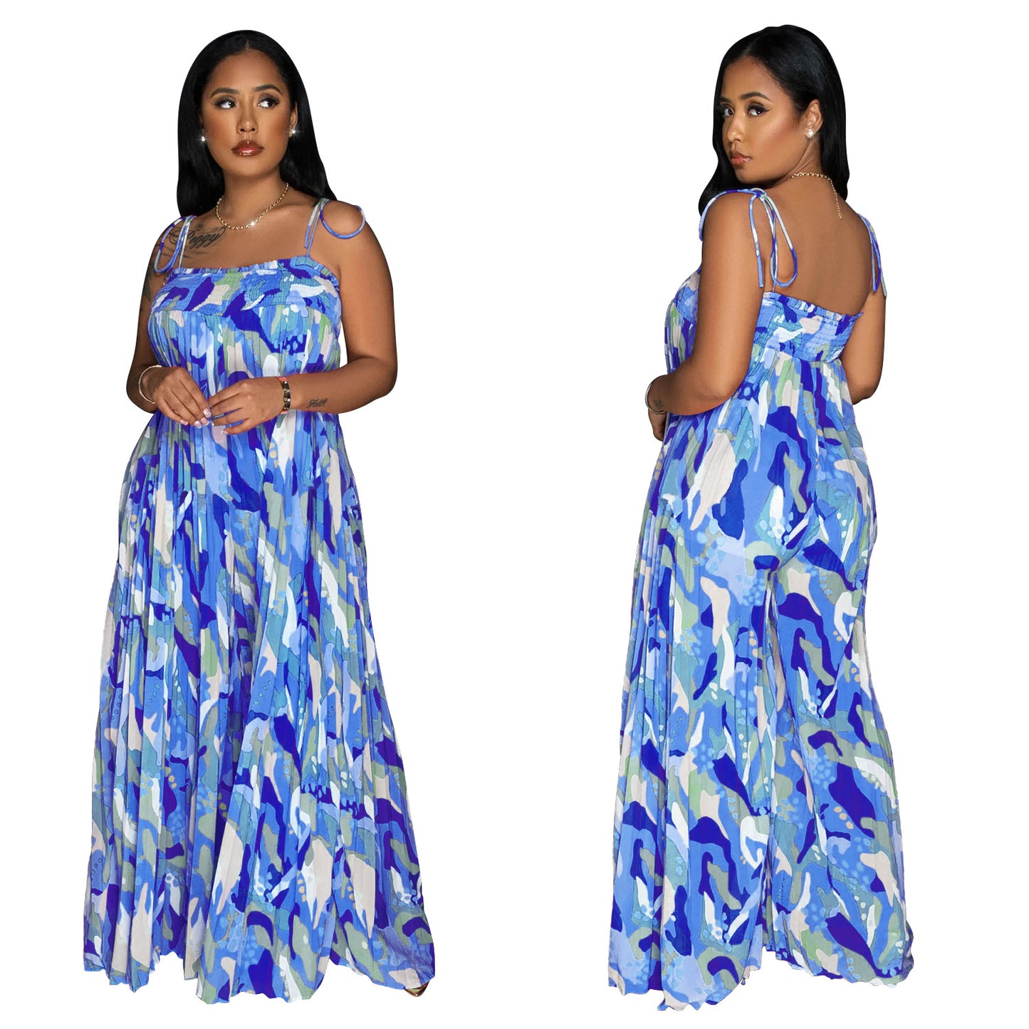 Women's Daily Casual Colorful Full Length Jumpsuits