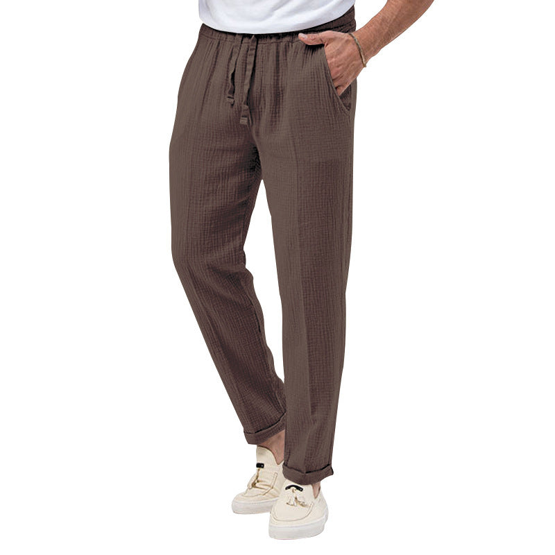 Men's Solid Color Simple Style Regular Fit Men's Bottoms