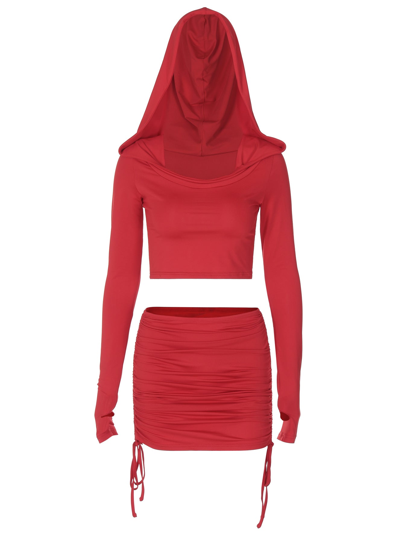 Daily Women's Casual Streetwear Solid Color Spandex Polyester Skirt Sets Skirt Sets