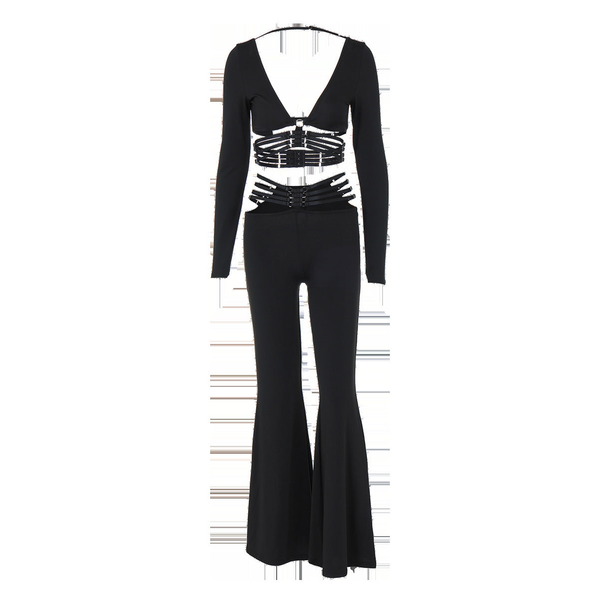 Party Women's Sexy Solid Color Spandex Polyester Pants Sets Pants Sets