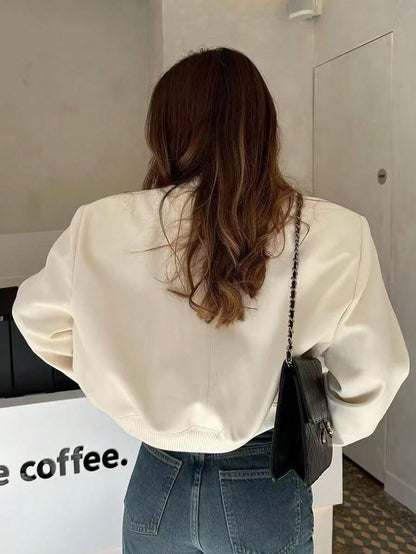 Women's Streetwear Solid Color Single Breasted Coat Casual Jacket