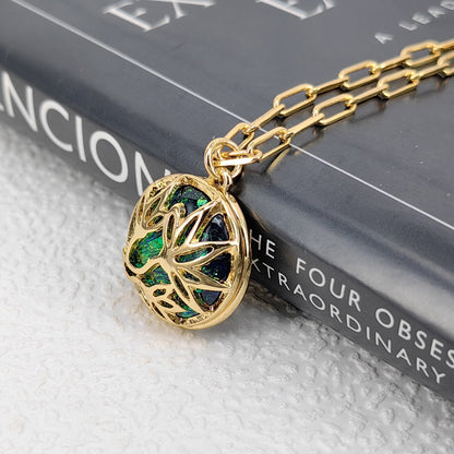 Vintage Gold Plated Pendant Necklace