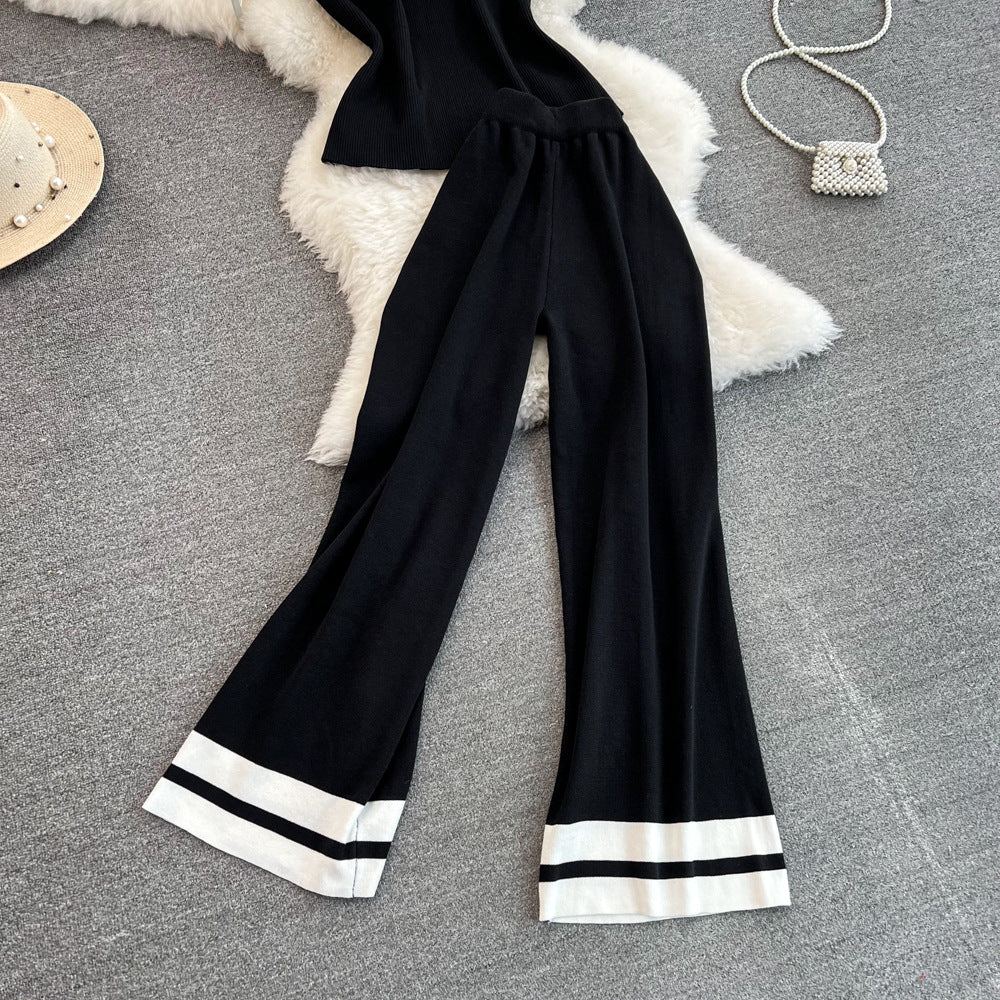 Daily Women's Casual Stripe Polyester Pants Sets Pants Sets