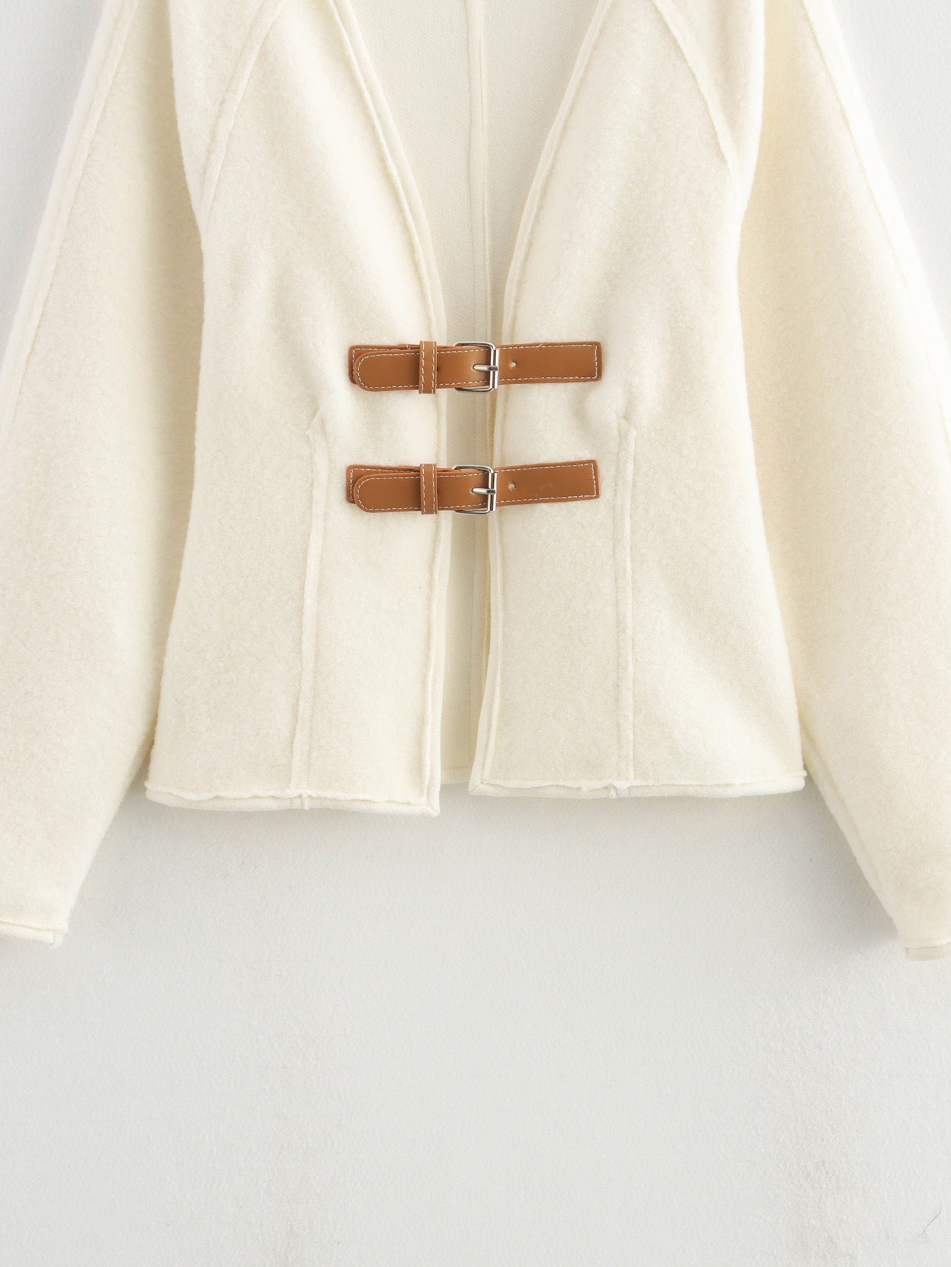 Women's Elegant Solid Color Woolen Coat