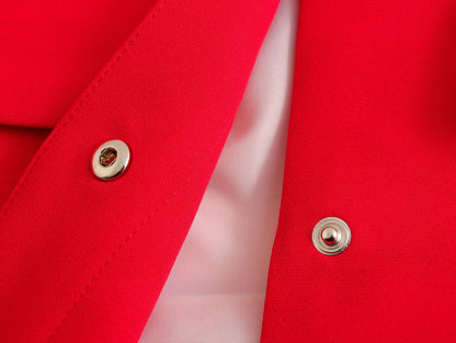 Women's Coat Long Sleeve Blazers Elegant Solid Color