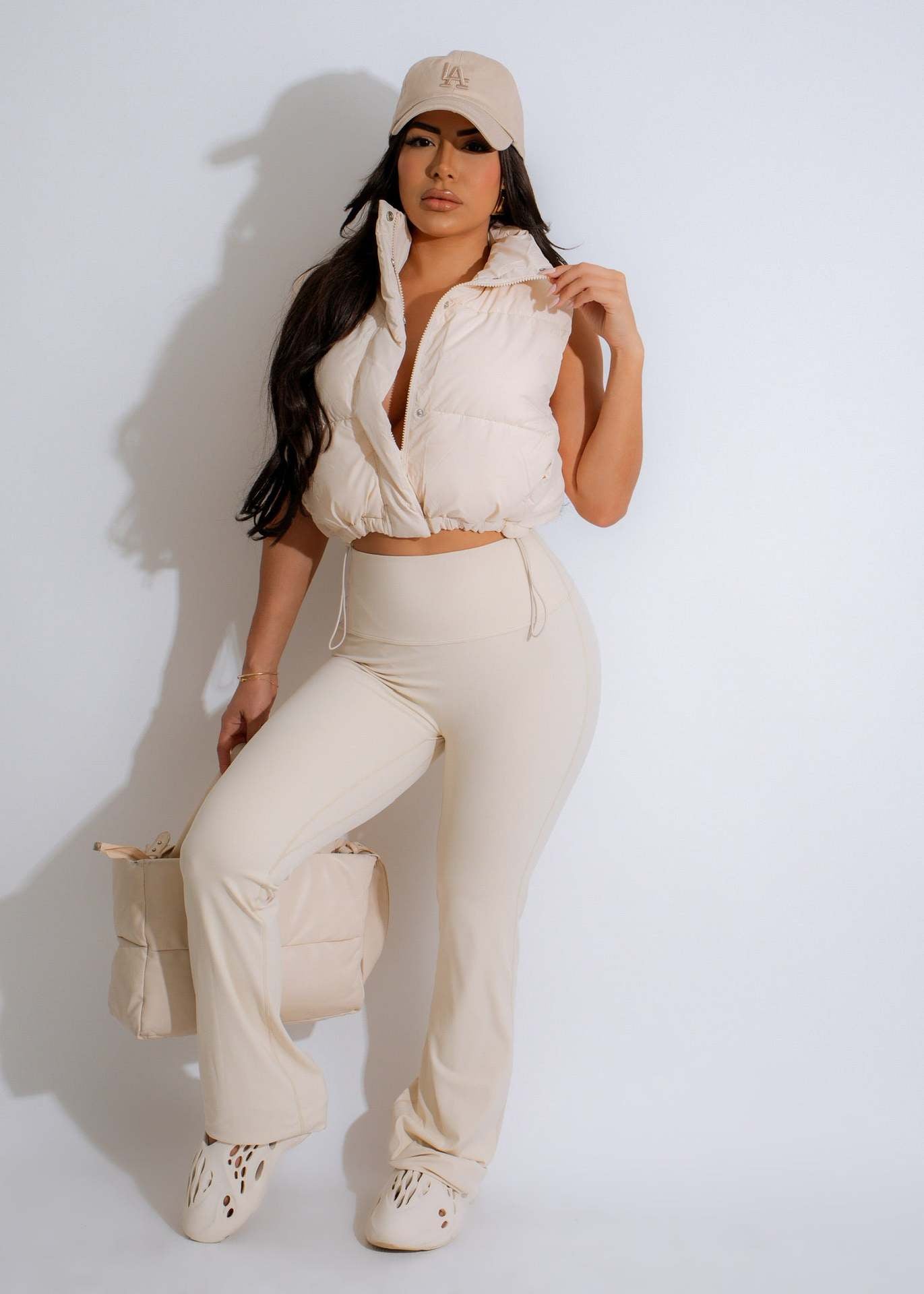 Women's Casual Solid Color Zipper Vest