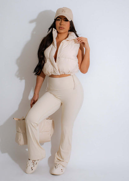 Women's Casual Solid Color Zipper Vest