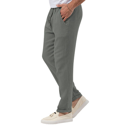 Men's Solid Color Simple Style Regular Fit Men's Bottoms