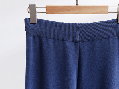 Holiday Women's Simple Style Color Block Mercerized Cotton Colored Cotton Pants Sets Pants Sets