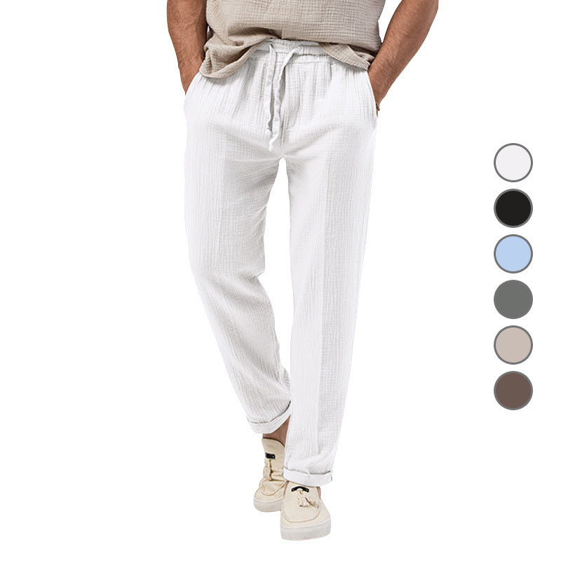 Men's Solid Color Simple Style Regular Fit Men's Bottoms