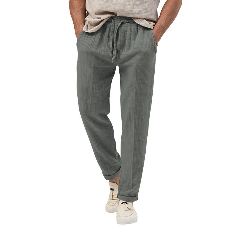 Men's Solid Color Simple Style Regular Fit Men's Bottoms