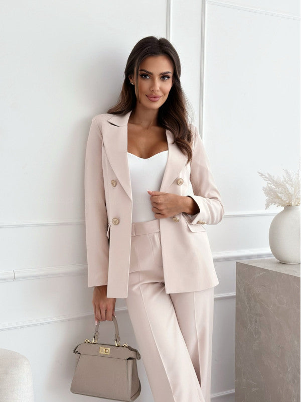 Women's Blazer Long Sleeve Blazers Simple Style Classic Style Solid Color