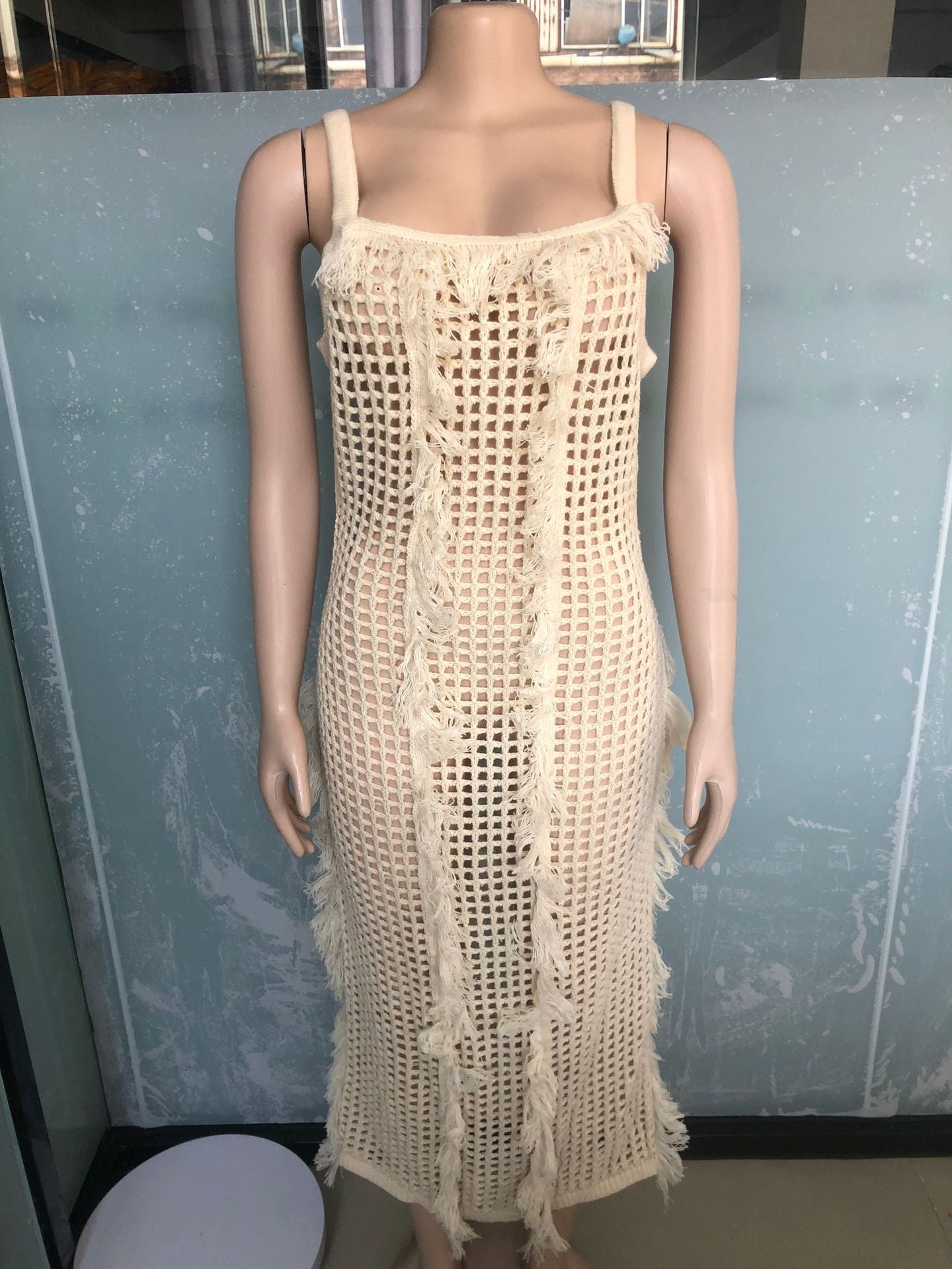 Women's Grid Elegant Sexy Cover Ups