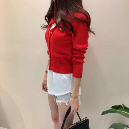 Women's Sweater Long Sleeve Sweaters & Cardigans Vacation Simple Style Solid Color