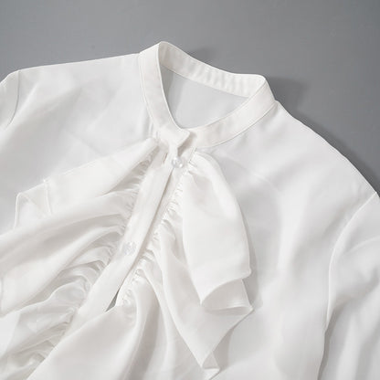 Women's Blouse Long Sleeve Blouses Vacation Simple Style Solid Color