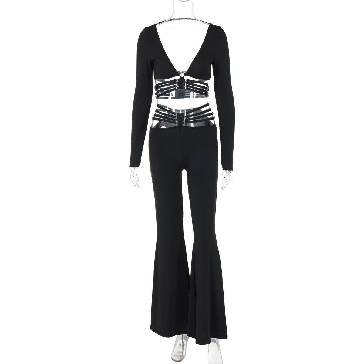 Party Women's Sexy Solid Color Spandex Polyester Pants Sets Pants Sets