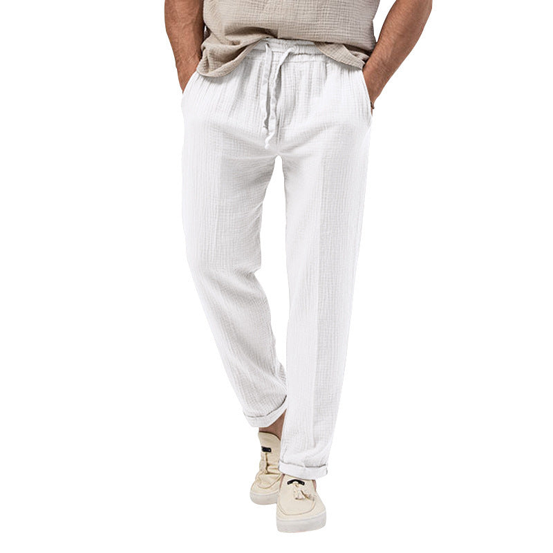 Men's Solid Color Simple Style Regular Fit Men's Bottoms