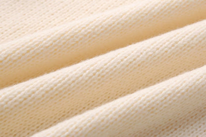 Women's Sweater Long Sleeve Sweaters & Cardigans Elegant Simple Style Solid Color