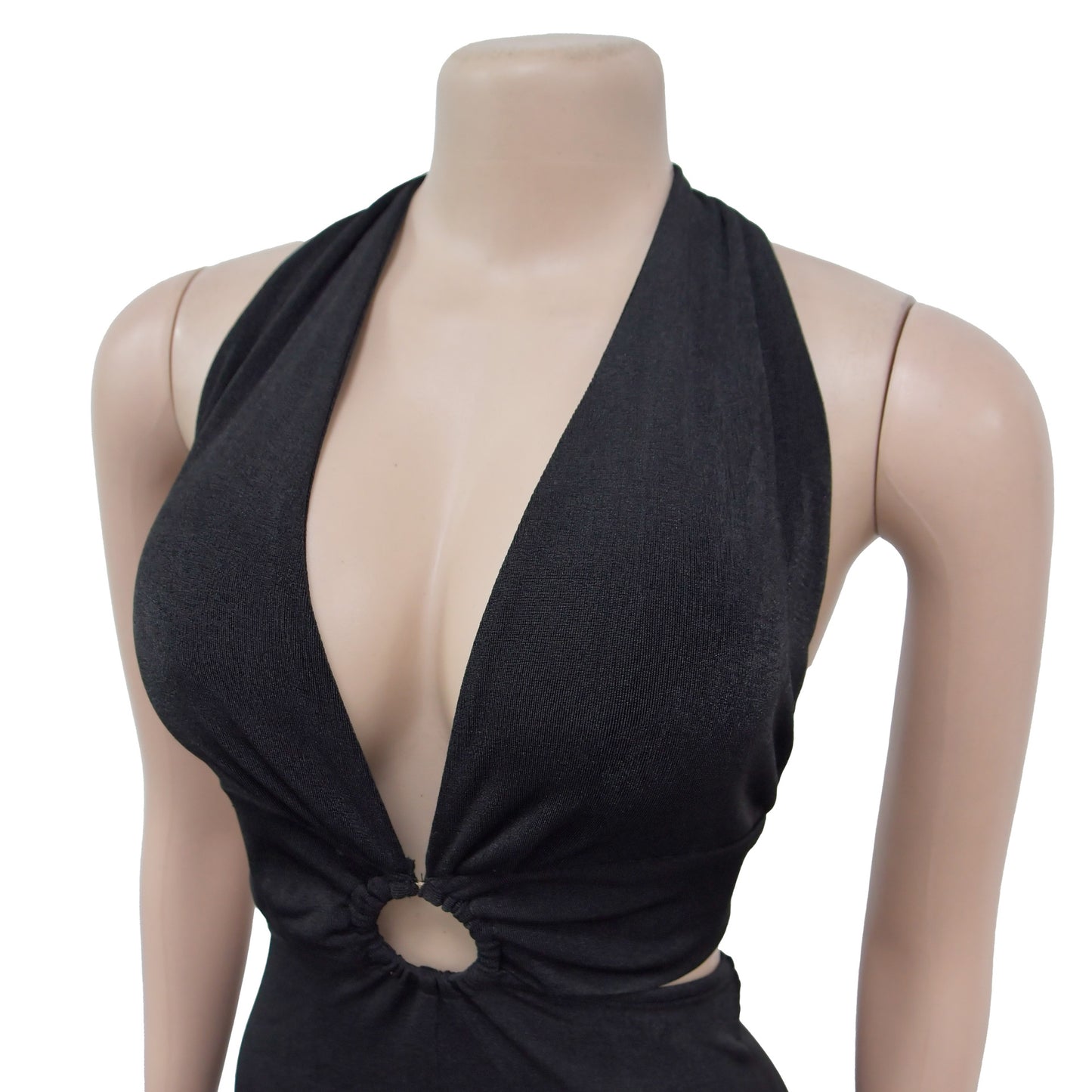 Women's Holiday Banquet Sexy Solid Color Full Length Jumpsuits