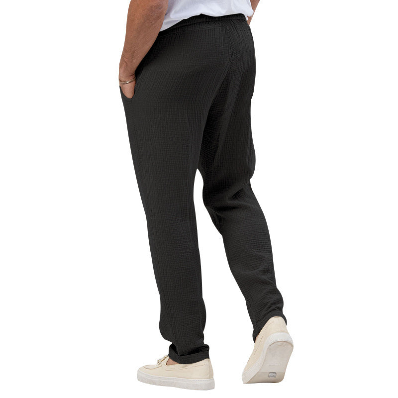 Men's Solid Color Simple Style Regular Fit Men's Bottoms