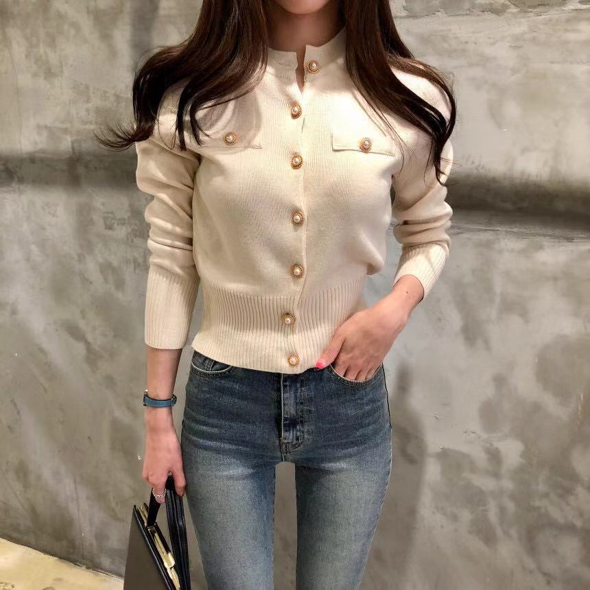 Women's Sweater Long Sleeve Sweaters & Cardigans Vacation Simple Style Solid Color
