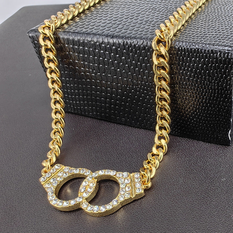 Crystal Chain Pendant Necklace