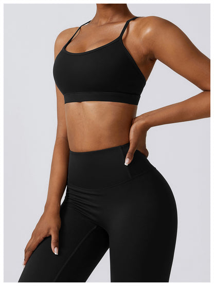 Simple Style Solid Color Nylon U Neck Active Tops Vest