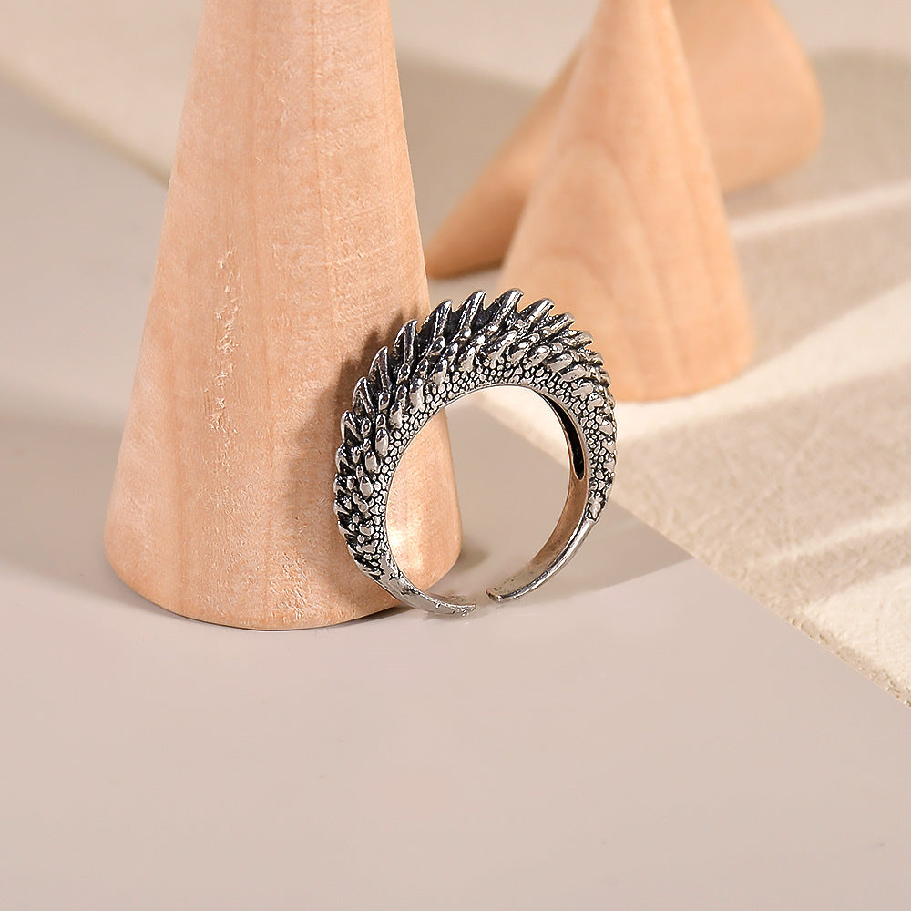 Casual Dragon Alloy Plating Diamond Unisex Rings