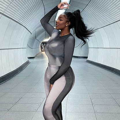 Daily Women's Casual Streetwear Printing Spandex Polyester Pants Sets Pants Sets